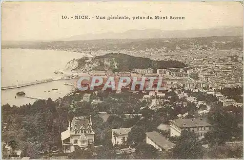 Cartes postales Nice Vue Generale Prise du Mont Boron