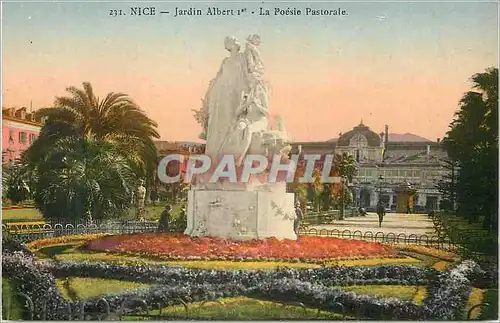 Cartes postales Nice Jardin Albert Ier La Poesie Pastorale