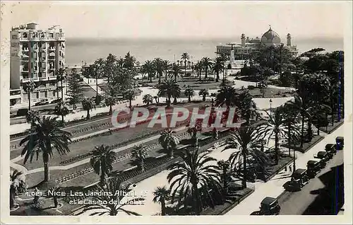 Moderne Karte Nice Jardin Albert 1er et le Casino de la Jetee