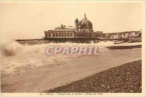 Cartes postales Nice Palais de la Jetee Coup de Mer