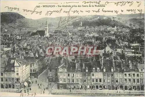 Cartes postales Besancon Vue Generale prise des Tours de la Madeleine
