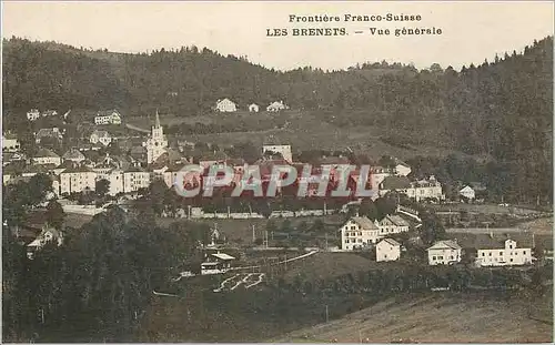 Cartes postales Frontiere Fraco-Suisse Les Brenets Vue Generale