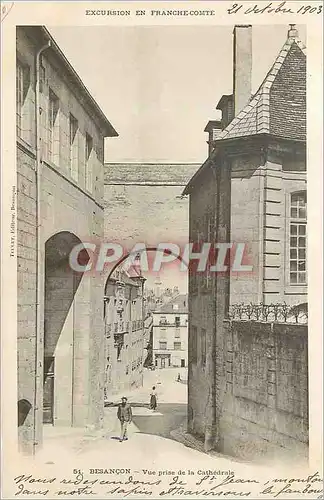 Cartes postales Excursion en Franche-Compte Besancon Vue prise de la Cathedrale (carte 1900)