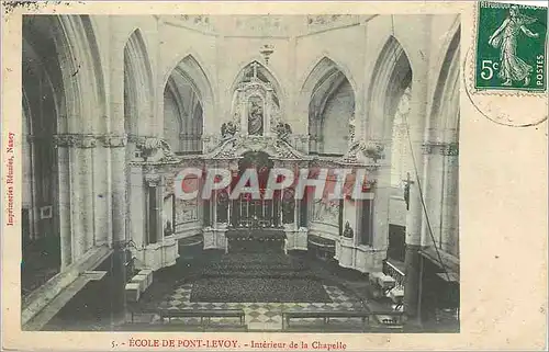 Ansichtskarte AK Ecole de Pont Levoy Interieur de la Chapelle