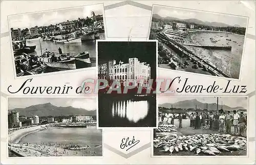 Cartes postales moderne Souvenir de St Jean de Luz Le port La Grande Plage  La Maison de L'Infante
