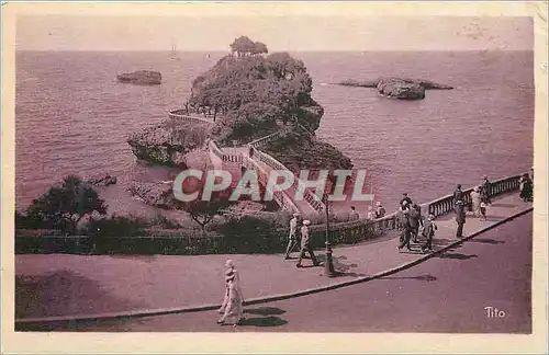 Cartes postales Biarritz (Cote Basque) Le Coucher du Basta