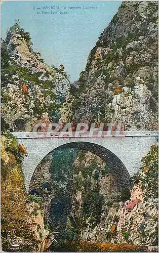 Cartes postales Menton Le Pont Saint Louis