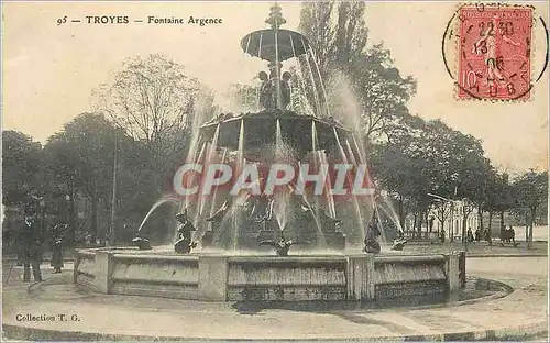 Ansichtskarte AK Troyes Fontaine Argence