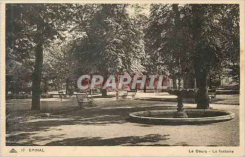 Cartes postales Epinal Le Cours La Fontaine
