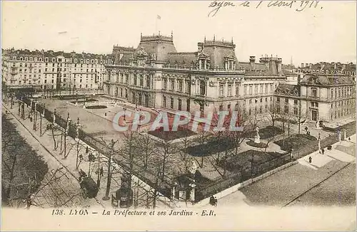 Cartes postales Lyon La Prefecture et Ses Jardins