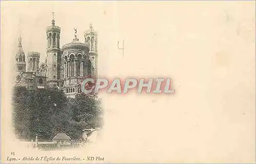 Ansichtskarte AK Lyon Abside de l'Eglise de Fourviere (carte 1900)