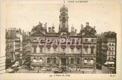 Cartes postales Lyon Illustre L'Hotel de Ville