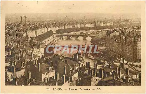 Cartes postales Lyon Vue Sur la Saone