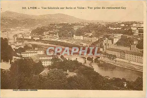 Cartes postales Lyon Vue Generale sur Serin et Vaise Vue Prise du Restaurant Gay