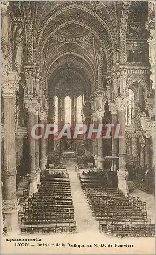 Ansichtskarte AK Lyon Interieur de la Basilique de N D de Fourviere