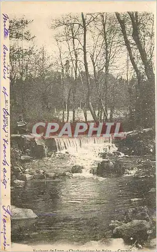 Ansichtskarte AK Environs de Lyon Cascade Charbonnieres ls Bains