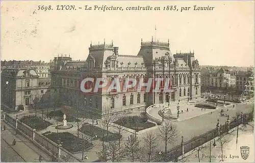 Cartes postales Lyon La Prefecture Construite en 1885 par Louvier