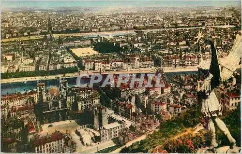 Ansichtskarte AK Lyon Panorama Pris de Fourviere