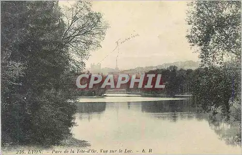 Cartes postales Lyon Parc de la Tete d'Or Vue sur Le Lac