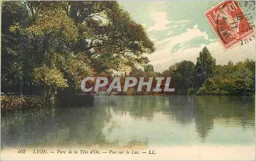 Cartes postales Lyon Parc de la Tete d'Or Vue Sur le Lac