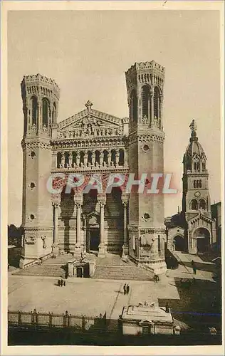 Cartes postales Lyon (Rhone) Basilique de N D de Fourviere et Ancienne Chapelle