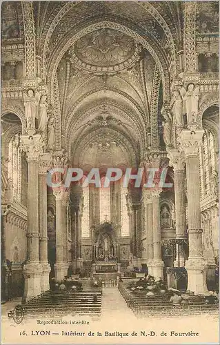 Ansichtskarte AK Lyon Interieur de la Basilique de N D de Fouviere