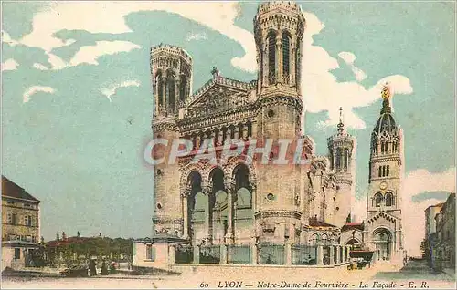 Ansichtskarte AK Lyon Notre Dame de Fouviere La Facade