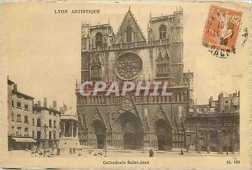 Ansichtskarte AK Lyon Artistique Cathedrale Saint Jean