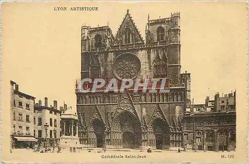 Cartes postales Lyon Artistique Cathedrale Saint Jean