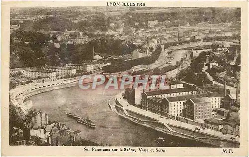 Ansichtskarte AK Lyon Illustre Panorama sur Saone Vaise et Serin