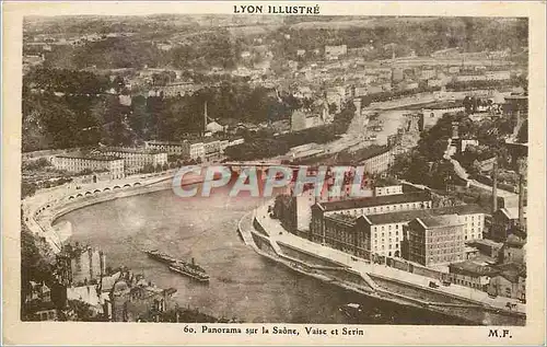 Cartes postales Lyon Illustre Panorama sur Saone Vaise et Serin