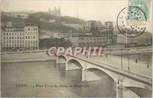 Ansichtskarte AK Lyon Pont et Coteau de Fouviere