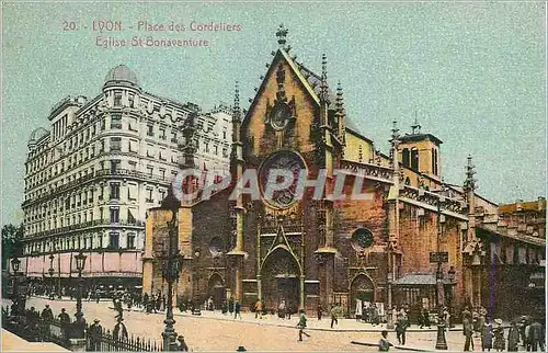 Ansichtskarte AK Lyon Place des Cordeliers Eglise St Bonaventure