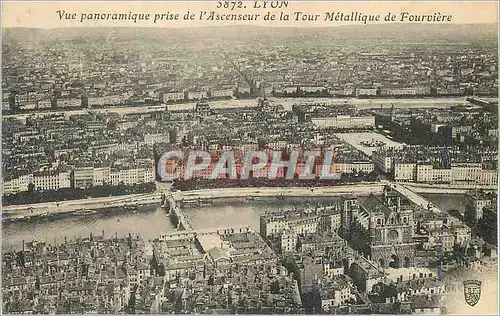 Ansichtskarte AK Lyon Vue Panoramique Prise de l'Ascenseurs de la Tour Metallique de Fouviere