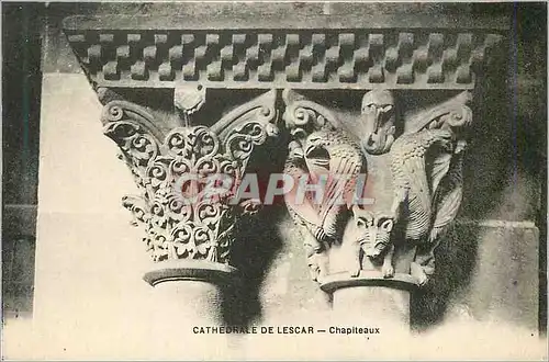 Cartes postales Cathedrale de Lescar Chapiteaux