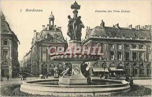 Cartes postales Bordeaux Fontaine des Trois Graces