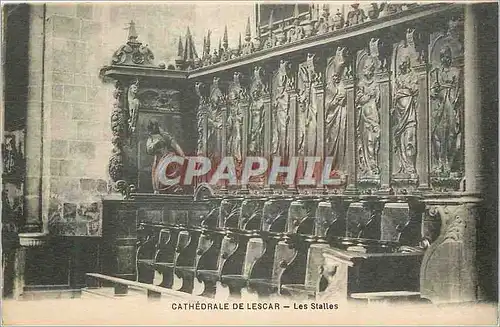 Cartes postales Cathedrale de Lescar Les Stalles