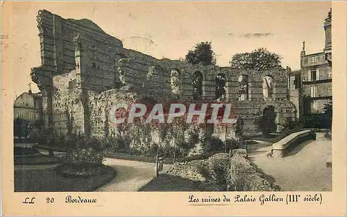 Cartes postales Bordeaux Les ruines du Palais Gallien (IIIe Siecle)