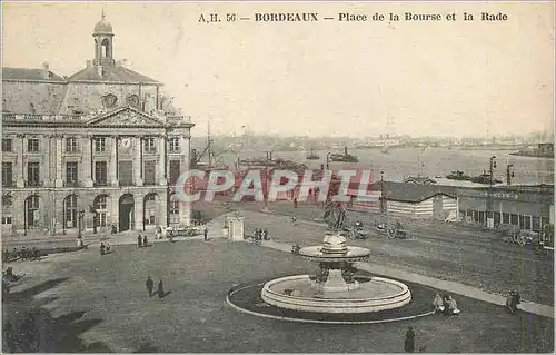 Cartes postales Bordeaux Place de la Bourse et la Rade