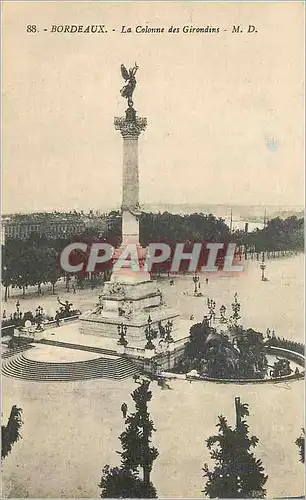 Cartes postales Bordeaux La Colone des Girondins MD