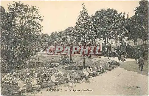 Ansichtskarte AK Bordeaux Le Square Gambetta