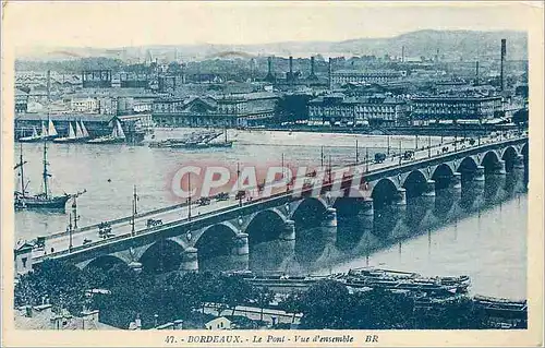 Cartes postales Bordeaux Le Pont Vue d'Ensemble