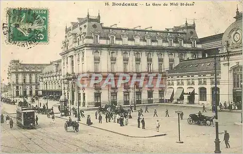 Ansichtskarte AK Bordeaux La Gare du Midi St Jean