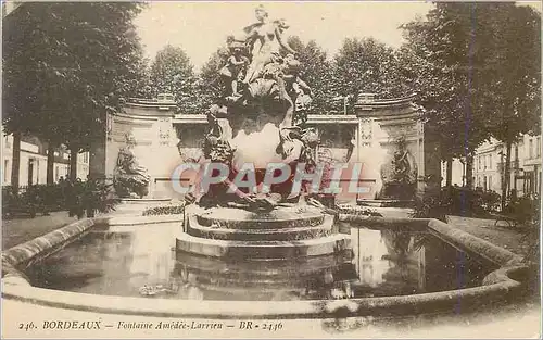 Cartes postales Bordeaux Fontaine Amedee Larrien BR