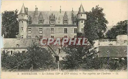 Cartes postales Montresor Le Chateau (XVe et XVIe Siecles) Vue Superbe Sur L'Indrois LL