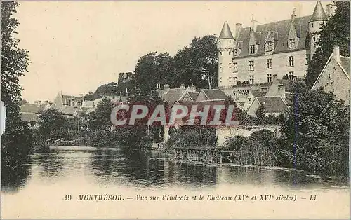 Cartes postales Montresor Vue sur l'Indrois et le Chateau (XVe et XVIe Siecles) LL