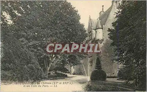 Ansichtskarte AK Montresor Le Chateau (XVe et XVIe Siecles) et Un Coin du Parc