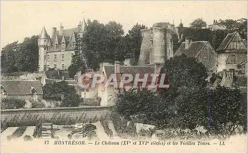 Ansichtskarte AK Montresor Le Chateau ((XVe et XVIe Siecles) Et les Vieilles Tours