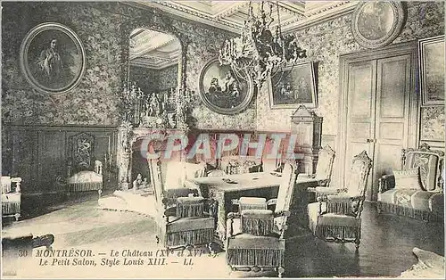 Ansichtskarte AK Montresor Le Chateau (XVe et XVIe Siecles) Le Petit Salon Style Louis XIII