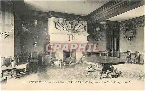 Ansichtskarte AK Montresor Le Chateau (XVe et XVIe Siecles) La Salle a Manger LL